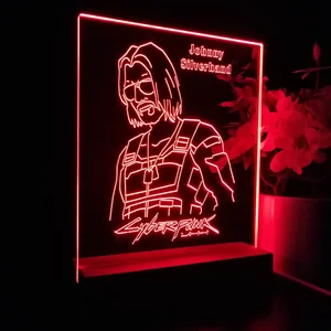 Cyberpunk 2077 Johnny Silverhand LED Desk Light