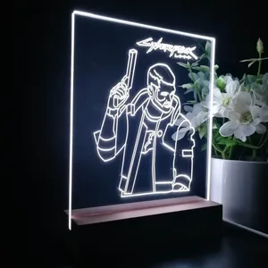 Cyberpunk 2077 Male V LED Desk Light