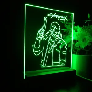 Cyberpunk 2077 Male V LED Desk Light