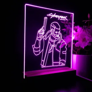 Cyberpunk 2077 Male V LED Desk Light