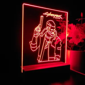 Cyberpunk 2077 Male V LED Desk Light