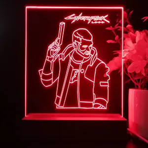 Cyberpunk 2077 Male V LED Desk Light