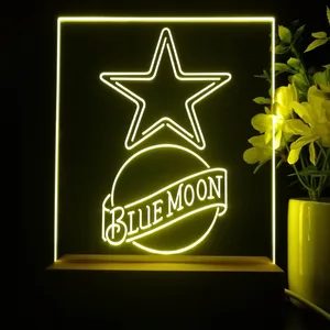 Dallas Cowboys Blue Moon LED Desk Light