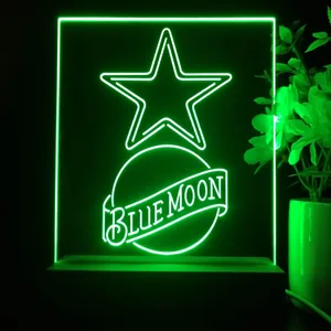 Dallas Cowboys Blue Moon LED Desk Light