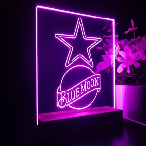 Dallas Cowboys Blue Moon LED Desk Light