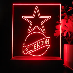 Dallas Cowboys Blue Moon LED Desk Light