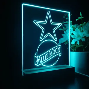 Dallas Cowboys Blue Moon LED Desk Light