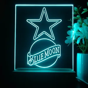 Dallas Cowboys Blue Moon LED Desk Light