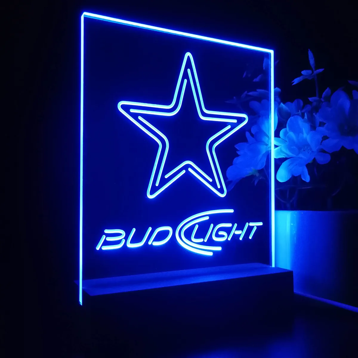 Dallas Cowboys Bud Light 2 LED Desk Light
