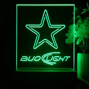 Dallas Cowboys Bud Light 2 LED Desk Light