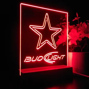 Dallas Cowboys Bud Light 2 LED Desk Light