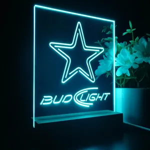 Dallas Cowboys Bud Light 2 LED Desk Light