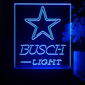 Dallas Cowboys Busch Light LED Desk Light