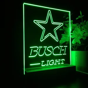 Dallas Cowboys Busch Light LED Desk Light
