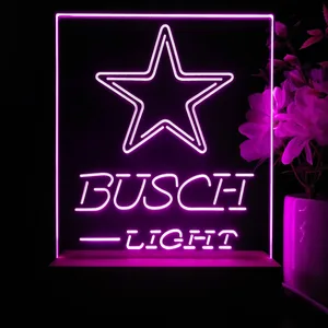 Dallas Cowboys Busch Light LED Desk Light