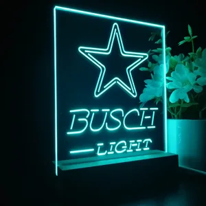Dallas Cowboys Busch Light LED Desk Light