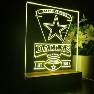 Dallas Cowboys EST 1960 LED Desk Light