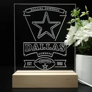 Dallas Cowboys EST 1960 LED Desk Light