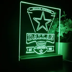 Dallas Cowboys EST 1960 LED Desk Light