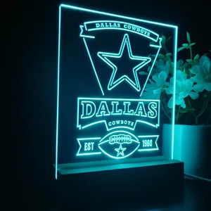 Dallas Cowboys EST 1960 LED Desk Light