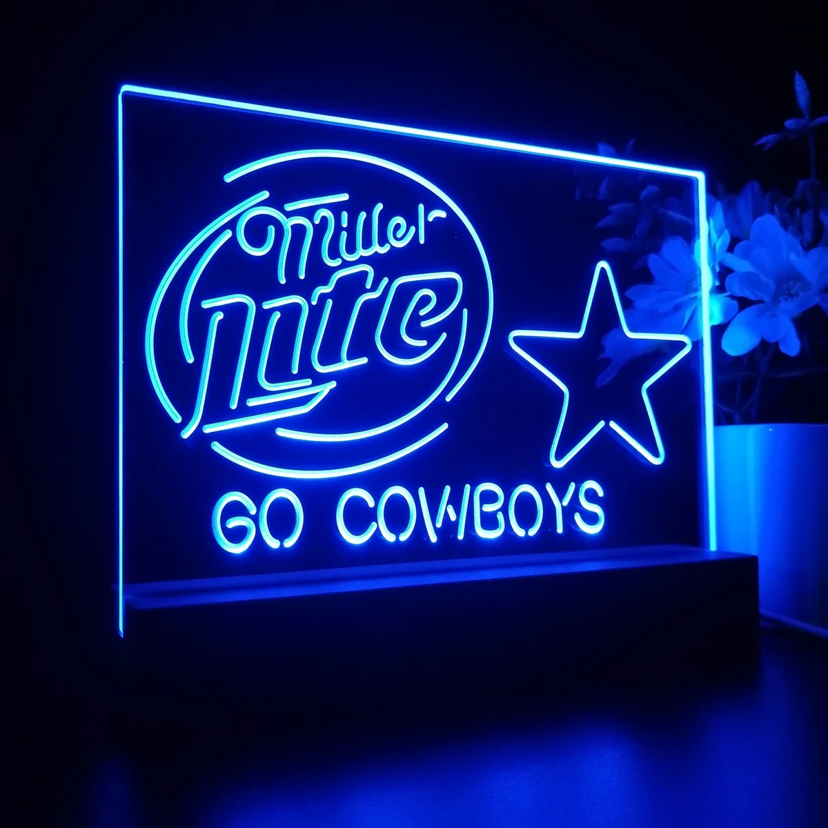 Dallas Cowboys Miller Lite LED Desk Light