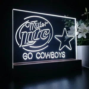 Dallas Cowboys Miller Lite LED Desk Light
