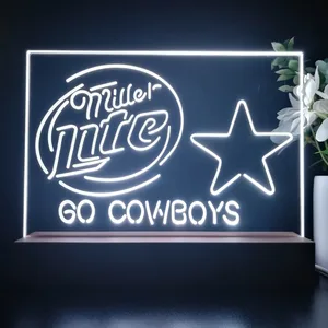 Dallas Cowboys Miller Lite LED Desk Light