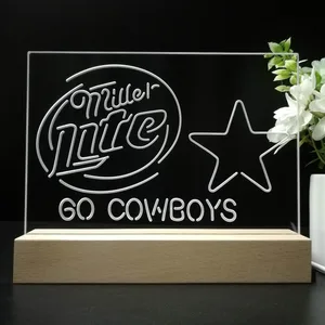 Dallas Cowboys Miller Lite LED Desk Light