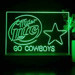 Dallas Cowboys Miller Lite LED Desk Light