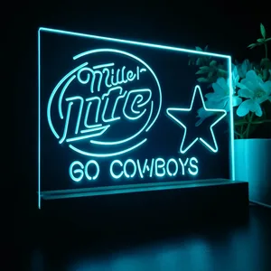 Dallas Cowboys Miller Lite LED Desk Light