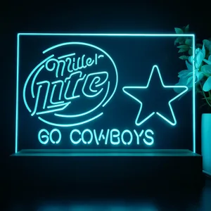 Dallas Cowboys Miller Lite LED Desk Light