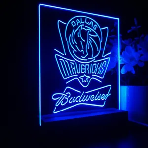 Dallas Mavericks Budweiser LED Desk Light
