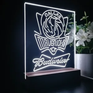 Dallas Mavericks Budweiser LED Desk Light