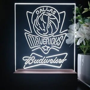 Dallas Mavericks Budweiser LED Desk Light
