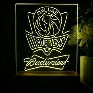 Dallas Mavericks Budweiser LED Desk Light