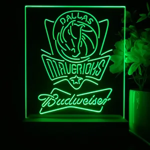 Dallas Mavericks Budweiser LED Desk Light
