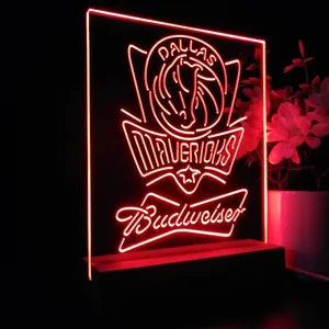 Dallas Mavericks Budweiser LED Desk Light