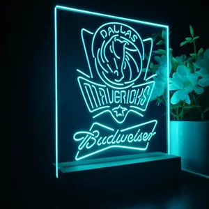 Dallas Mavericks Budweiser LED Desk Light