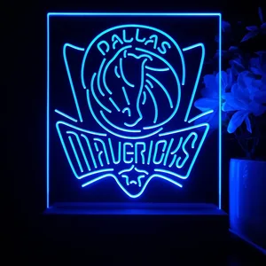 Dallas Mavericks Logo LED Desk Light - Legacy Edition