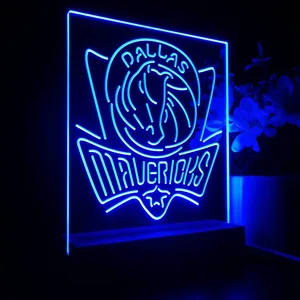 Dallas Mavericks Logo LED Desk Light - Legacy Edition