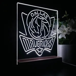 Dallas Mavericks Logo LED Desk Light - Legacy Edition