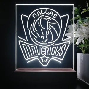 Dallas Mavericks Logo LED Desk Light - Legacy Edition