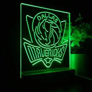 Dallas Mavericks Logo LED Desk Light - Legacy Edition