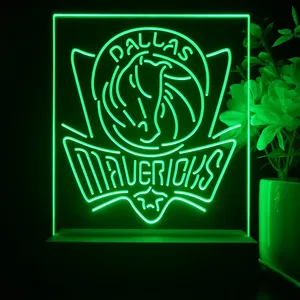 Dallas Mavericks Logo LED Desk Light - Legacy Edition