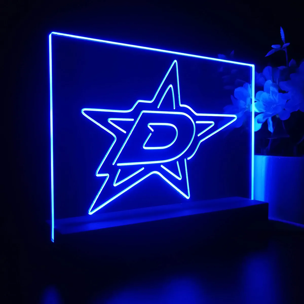 Dallas Stars Logo 1 LED Desk Light