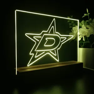 Dallas Stars Logo 1 LED Desk Light