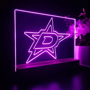 Dallas Stars Logo 1 LED Desk Light