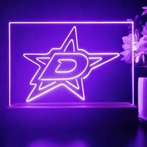 Dallas Stars Logo 1 LED Desk Light