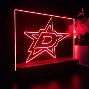 Dallas Stars Logo 1 LED Desk Light