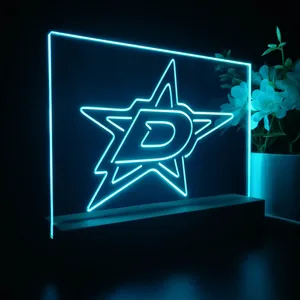 Dallas Stars Logo 1 LED Desk Light